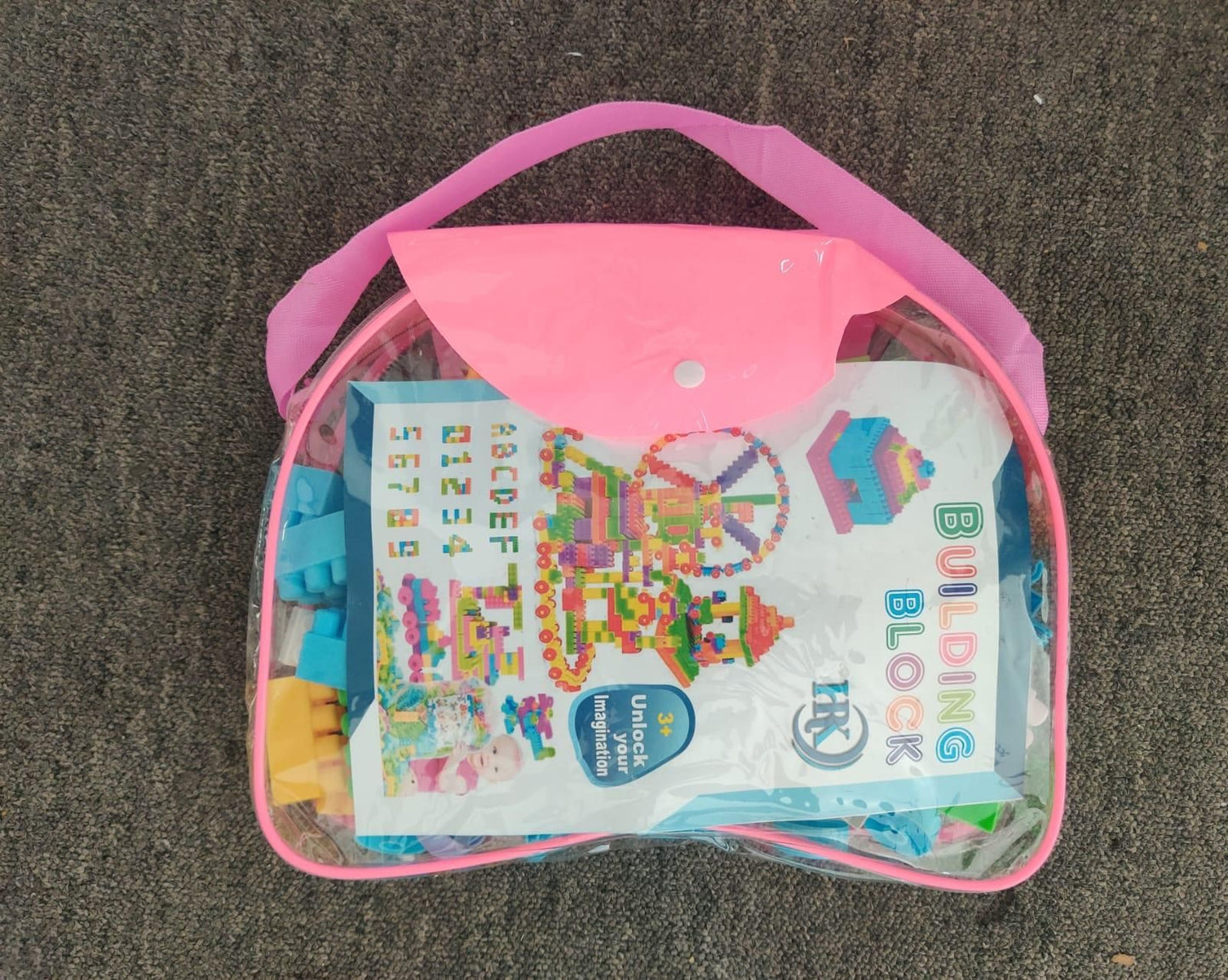 Building Blocks Puzzle Game with Storage Box