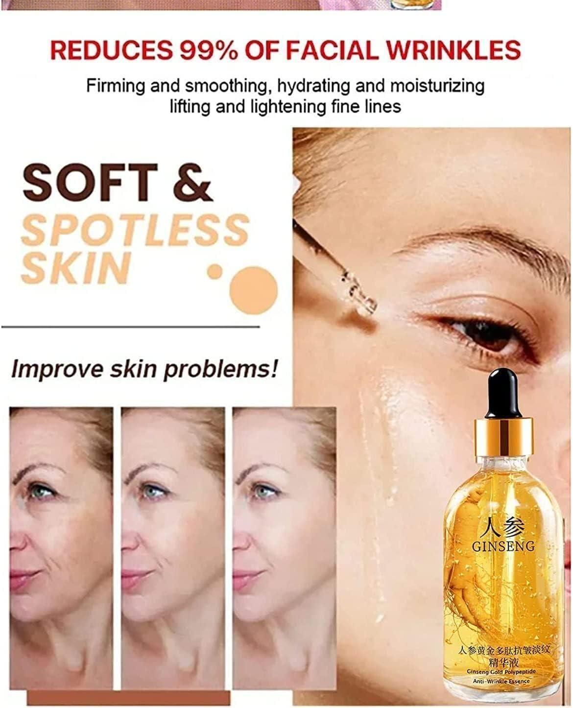 Ginseng Gold Polypeptide Anti-Ageing Serum – Pack of 3 (100ml Each)