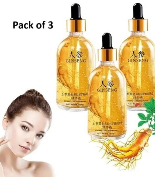 Ginseng Gold Polypeptide Anti-Ageing Serum – Pack of 3 (100ml Each)