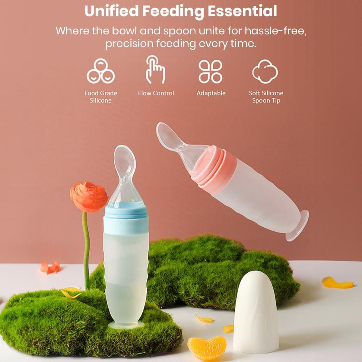 Premium Silicone Baby Squeeze Feeder Spoon – Mess-Free Feeding for Infants
