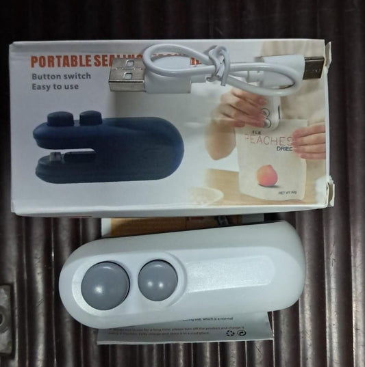2-in-1 Mini Bag Sealer with Cutter – USB Rechargeable & Magnetic Heat Sealing Machine