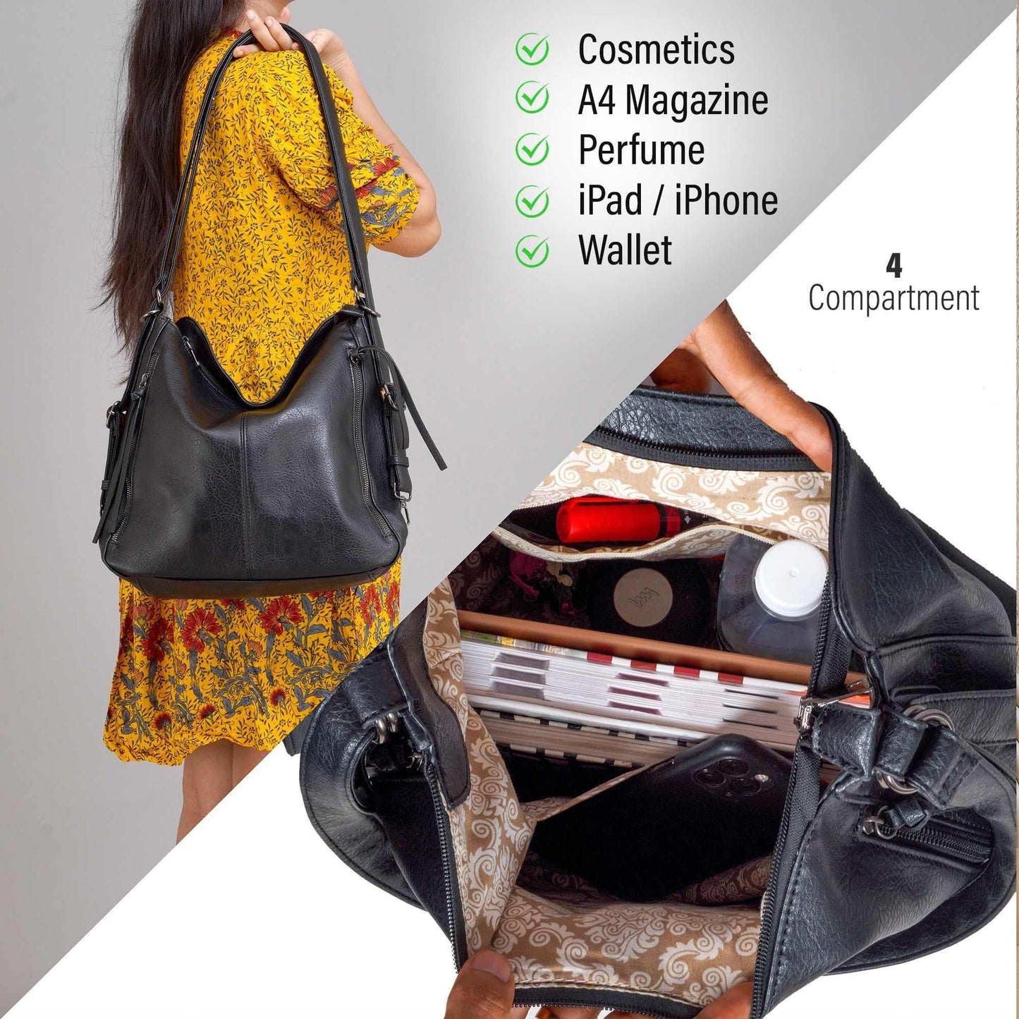 Premium 3-Piece Bag Set for Women – Daily, Office & Party Use