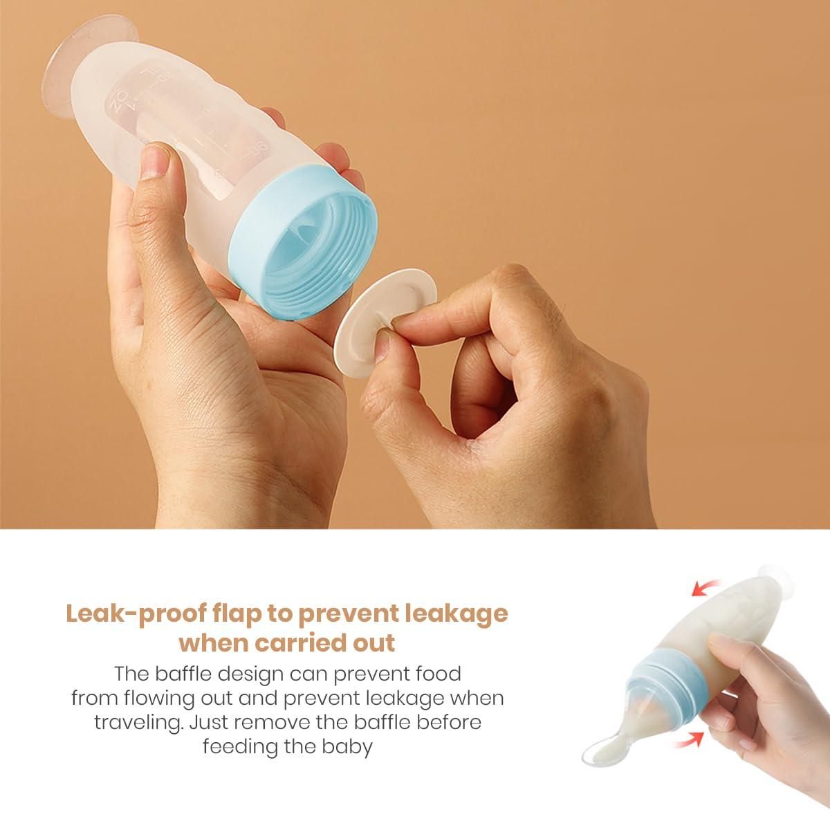 Premium Silicone Baby Squeeze Feeder Spoon – Mess-Free Feeding for Infants