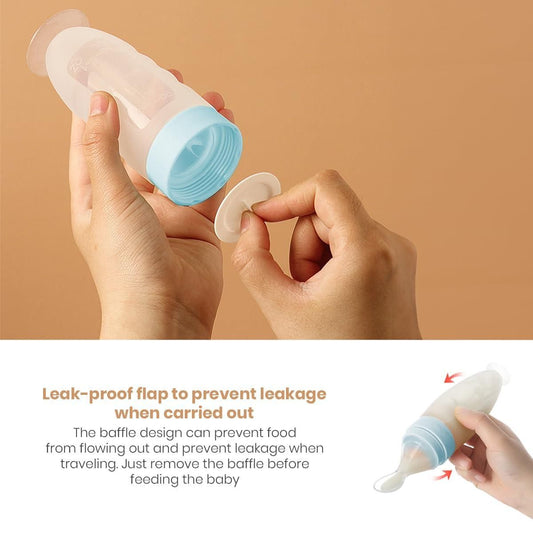 Premium Silicone Baby Squeeze Feeder Spoon – Mess-Free Feeding for Infants