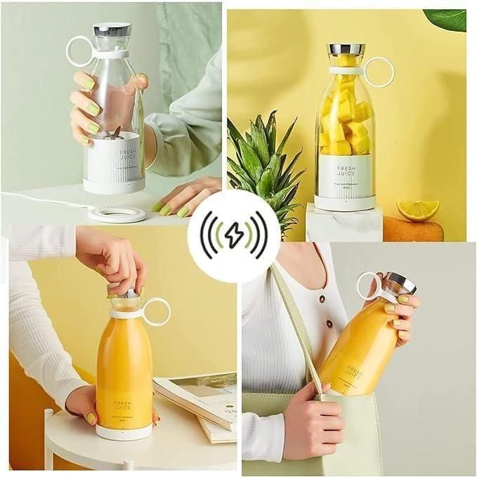 USB Portable Blender Bottle – Rechargeable Juicer for Travel, Gym & Outdoor Use