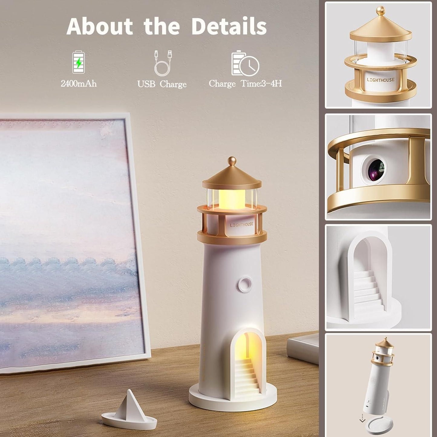 Moon Projection Lighthouse