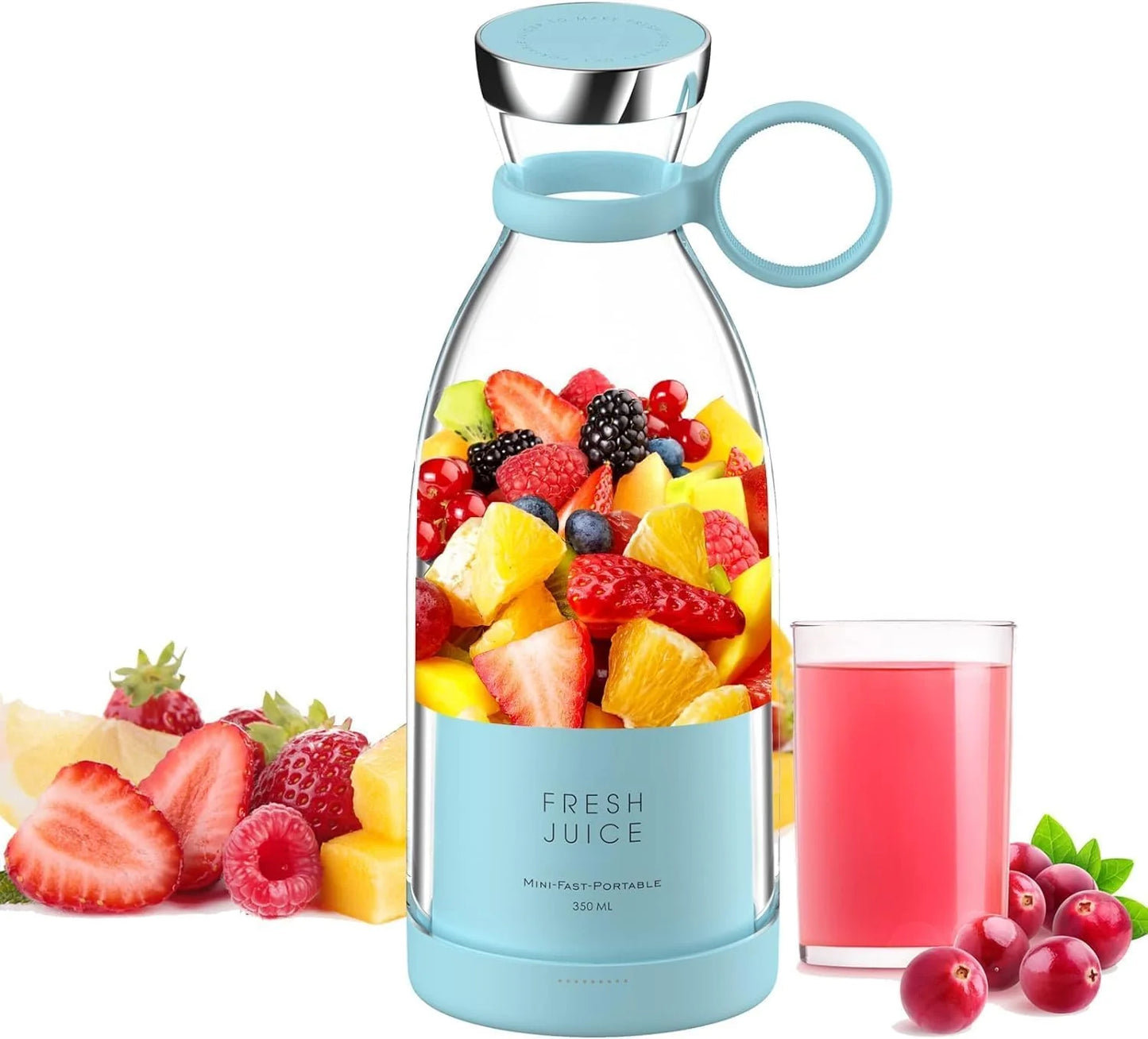 USB Portable Blender Bottle – Rechargeable Juicer for Travel, Gym & Outdoor Use