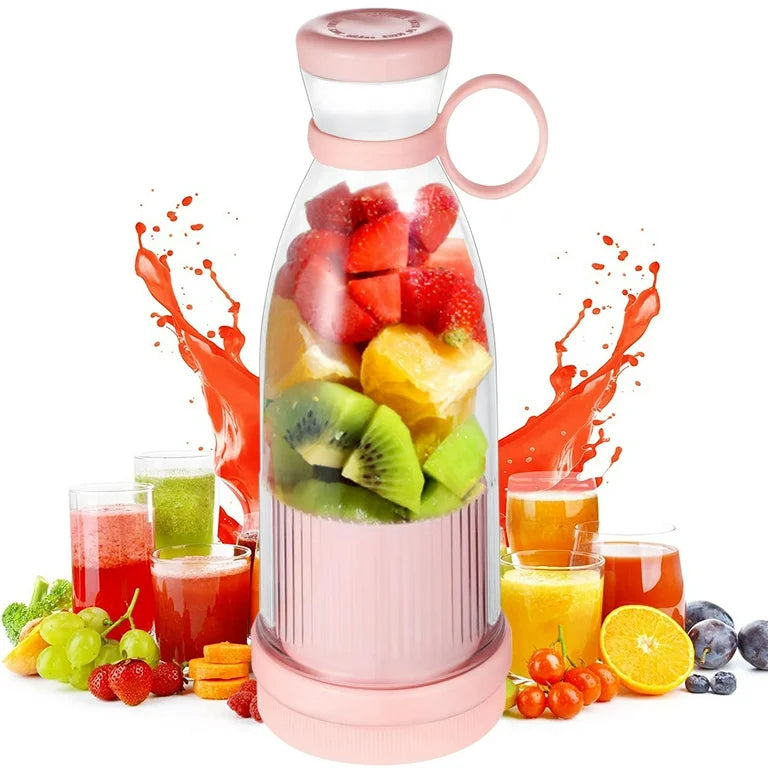 USB Portable Blender Bottle – Rechargeable Juicer for Travel, Gym & Outdoor Use