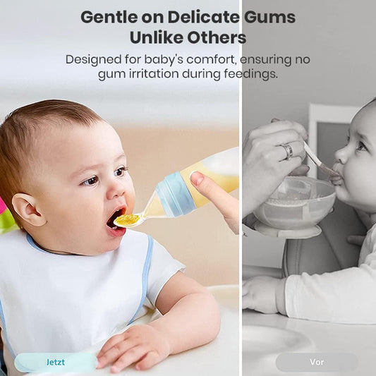 Premium Silicone Baby Squeeze Feeder Spoon – Mess-Free Feeding for Infants