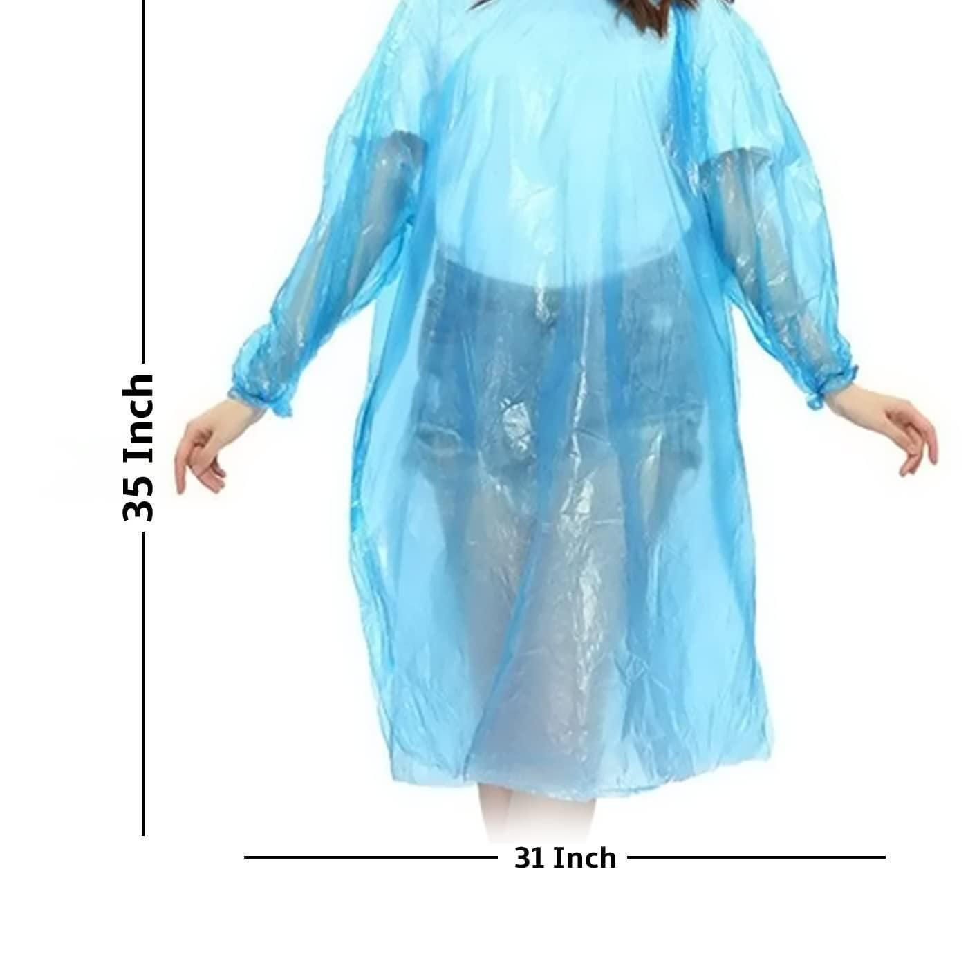 Reusable Wallet Rain Card Raincoat for Adults (Set of 5) – Multicolour