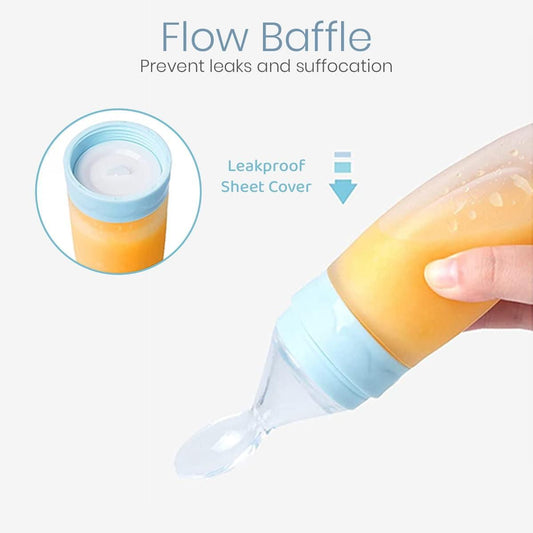 Premium Silicone Baby Squeeze Feeder Spoon – Mess-Free Feeding for Infants